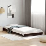 vidaXL Cadre de lit sans matelas noir 75x190 cm
