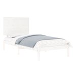 vidaXL Cadre de lit sans matelas blanc 90x190 cm bois massif