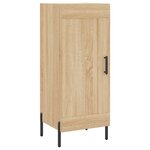 vidaXL Buffet haut Chêne sonoma 34 5x34x180 cm Bois d'ingénierie
