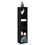 vidaXL Armoires à CD 2 Pièces chêne noir 21x16x93 5 cm bois d'ingénierie