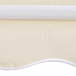 vidaXL Auvent pliable motorisé 600 cm Crème