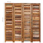 vidaXL Cloison de séparation Bois de récupération massif 170 cm