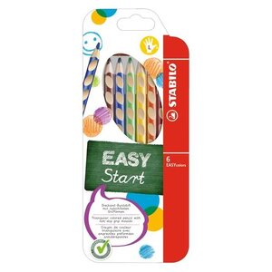 Etui de 6 Crayon de couleur ergonomique EASYcolors Start Gaucher STABILO