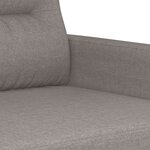 vidaXL Ensemble de canapés 2 Pièces avec coussins taupe tissu