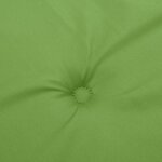 vidaXL Coussins de chaise à dossier haut lot de 2 vert mélangé tissu