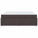 vidaXL Cadre de lit Marron foncé 180 x 200 cm tissu