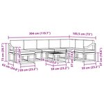 vidaXL Ensemble de canapés d'extérieur 9 pc Blanc et anthracite