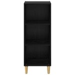 vidaXL Buffet Chêne noir 32.5 x 34.5 x 90 cm Bois d'ingénierie