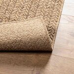 vidaXL Tapis ZIZUR beige 80x150 cm aspect de jute intérieur extérieur