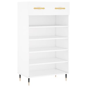 vidaXL Armoire à chaussures blanc 60x35x105 cm bois d'ingénierie