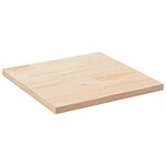 vidaXL Plateau de table 80x80x2 5 cm Bois massif Pin Carré