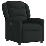 vidaXL Fauteuil inclinable électrique Noir Tissu
