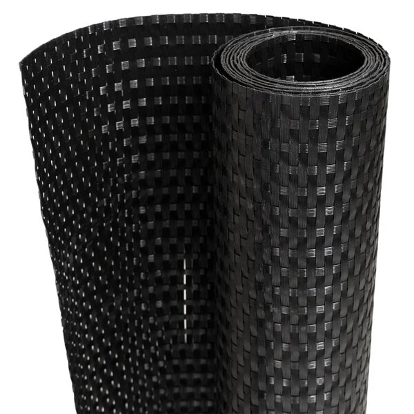 vidaXL Paravent de balcon noir 300x90 cm résine tressée