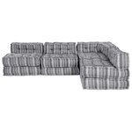 vidaXL Coussin 4 Pièces Gris clair 70 x 70 x 54 cm Polyester