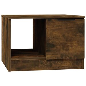 vidaXL Table basse Chêne fumé 50x50x36 cm Bois d'ingénierie