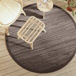 vidaXL Tapis d'extérieur ARAKIL marron Ø160 cm PP