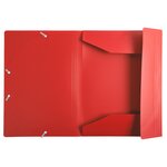 Chemise à élastique 3 rabats Polypropylène 4/10e Opaque Eco - A4 - Rouge EXACOMPTA