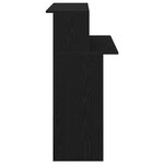 vidaXL Bureau de réception noir 100x50x103 5 cm bois d'ingénierie