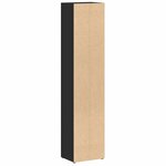vidaXL Armoires à CD 2 Pièces Noir 21x16x93 5 cm Aggloméré