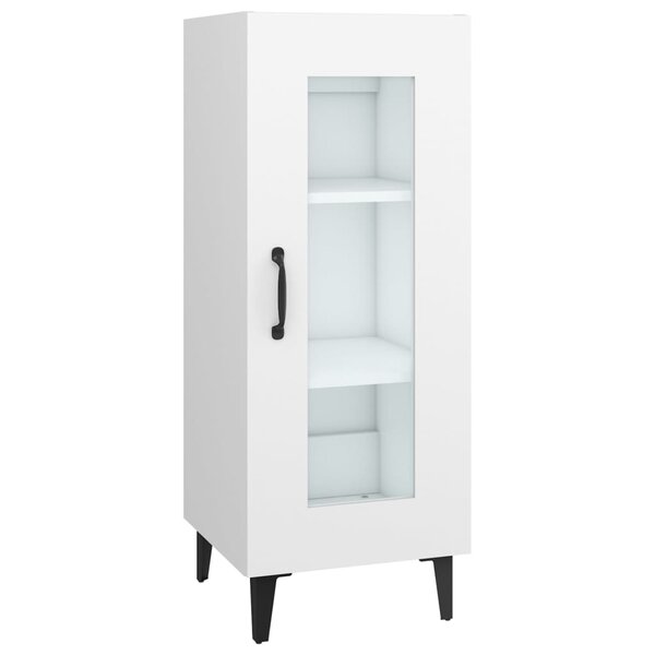 vidaXL Buffet Blanc 34 5x34x90 cm Bois d'ingénierie
