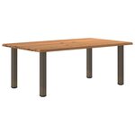 vidaXL Table à manger marron clair bois de chêne massif rectangulaire