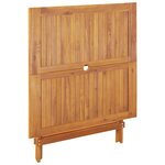 vidaXL Ensemble à manger de jardin 5 Pièces motif de feuilles tissu bois