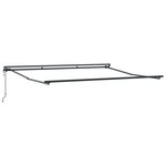 vidaXL Auvent Rétractable Vert et blanc 400x300 cm tissu