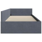 vidaXL Cadre de lit d'angle Autre Gris foncé 80 x 200 cm
