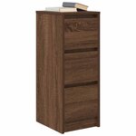 vidaXL Buffet chêne marron 29 5x34x76 cm bois d'ingénierie