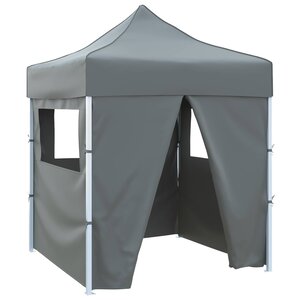 vidaXL Tente de fête 200 x 200 x 315 cm Anthracite Tissu Oxford