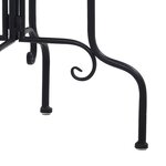 vidaXL Table de bistro mosaïque bleu et blanc Céramique