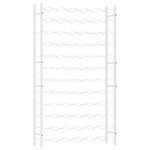 vidaXL Casier à bouteilles pour 72 bouteilles Blanc Métal