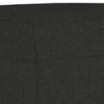 vidaXL Ensemble de canapés 4 Pièces avec coussins Noir Tissu