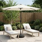 vidaXL Parasol de jardin avec lumières LED et base 300 x 300 cm