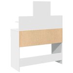 vidaXL Coiffeuse avec LED blanc 100x40x130 cm