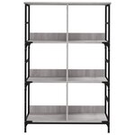 vidaXL Bibliothèque sonoma gris 78 5x33x117 5 cm bois d'ingénierie