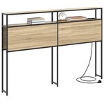 vidaXL Tête de lit de rangement Chêne sonoma 120 cm Bois d'ingénierie