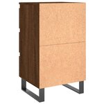 vidaXL Tables de chevet 2 Pièces chêne marron 40x35x69 cm bois ingénierie