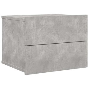 vidaXL Table de chevet Gris béton 40x30x30 cm Bois ingénierie