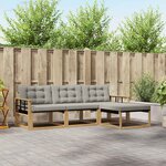 vidaXL Ensemble de canapés d'extérieur 4 pc Blanc et gris clair