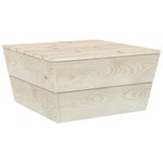 vidaXL Tables de jardin 2 Pièces 60x60x30 cm Bois d'épicéa imprégné