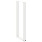 vidaXL Pieds de table de bar en U 2 pièces blanc 40 x (110-111) cm acier