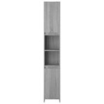 vidaXL Armoire de bain Sonoma gris 30x30x183 5 cm Bois d'ingénierie