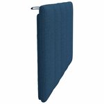 vidaXL Coussin de tête de lit Hanko bleu 80 cm tissu