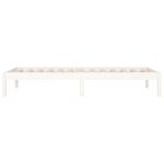 vidaXL Lit de jour sans matelas blanc 90x200 cm bois de pin massif