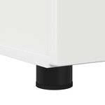 vidaXL Cabinet de salle de bain avec étagère Blanc 30 x 35 x 95 cm