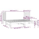 vidaXL Lit coulissant 2x(90x190) cm Bois de pin massif