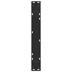 vidaXL Pieds de table à manger en V 2 pièces Noir 60 x (72-73 3) cm Acier