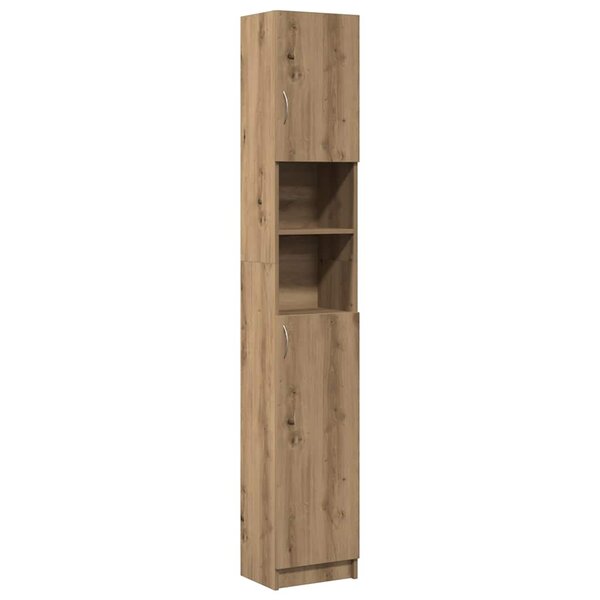 vidaXL Armoire de salle de bain chêne artisanal 32x25 5x190 cm