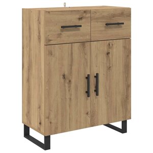 vidaXL Buffet Chêne artisanal 69 5 x 34 x 90 cm Bois d'ingénierie